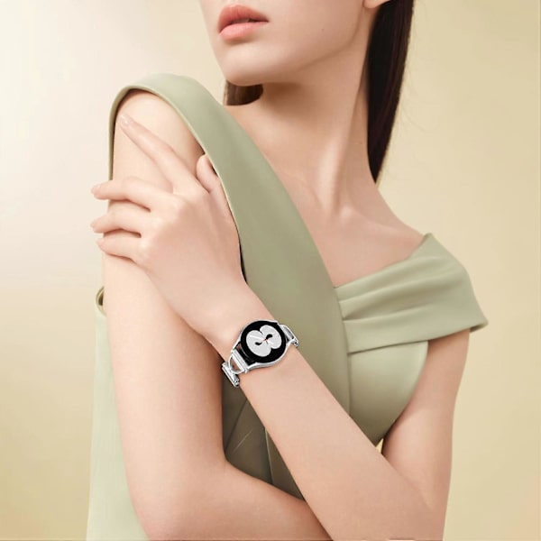 Til Honor Watch ES Urrem Magnetisk Rustfrit Stål Milanese Rem med X-formet Forbindelse - Sølv