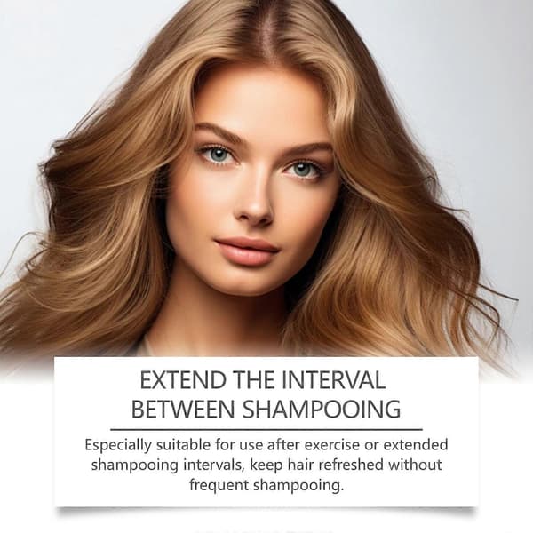 Tørrshampoo, Fluffy No-Rinse Shampoo, Forfriskende Tørrshampoo For Hårvekst, Oljefjerner Langvarig Styling Shampoo 2pcs