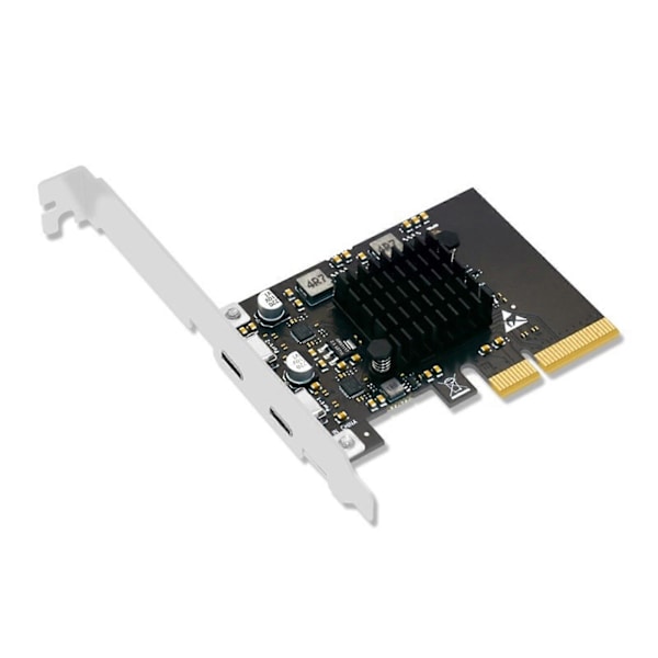 Kaksinkertainen TypeC Usb3.2 -laajennuskortti Nopea 20 Gbps USB3.2 -laajennuskortti Yhdistä tehokkaasti useita USB TypeC -laitteita