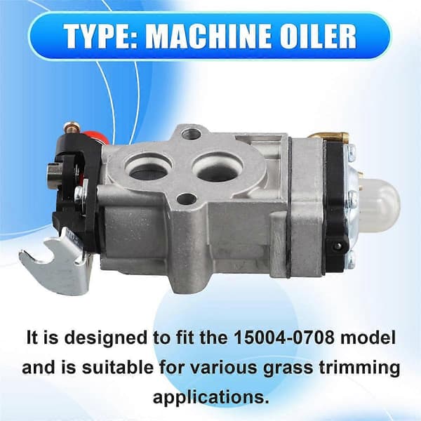 Gressklipperforgasser i aluminium, erstatning for TJ45E gresstrimmer, 15004-0708, for gressklipper