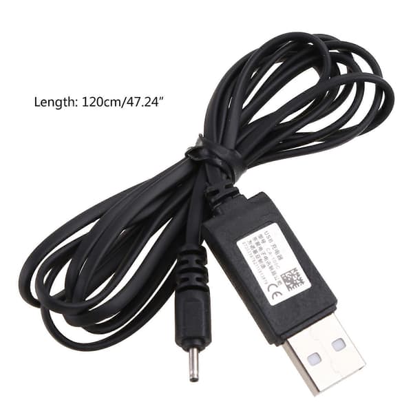 Holdbar telefonstrømadapteroplader USB-opladerkabeldock kompatibel med Nokia 5800 5310 N73 N95 E63 E65 E71 E72 6300 Sort