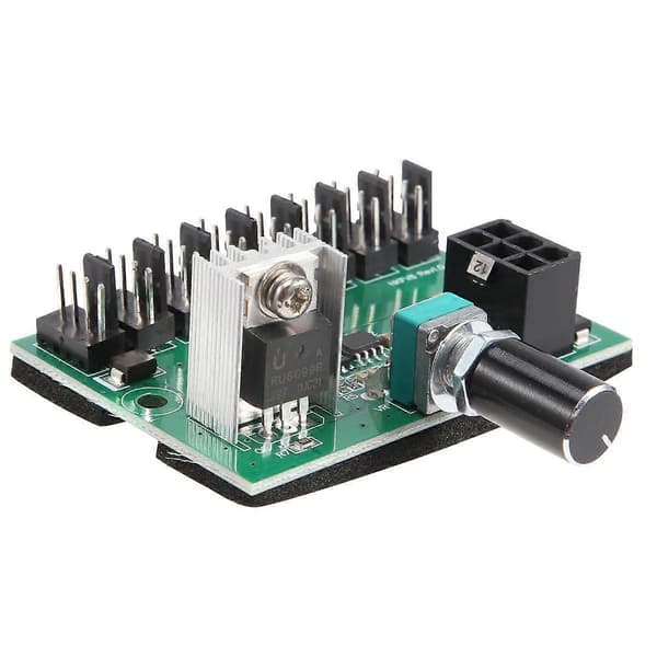 Computer Case 12V Miner Ventilator Hastighedsregulator 8-kanals Ventilatorhub PWM Højeffekt Voldsom Ventilatorstyring