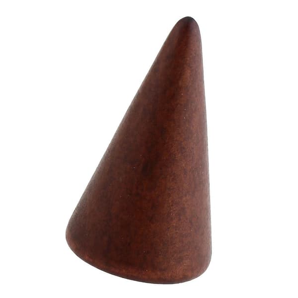 Træ kegleformet ring armbånd smykker display stand holder display M-5cm