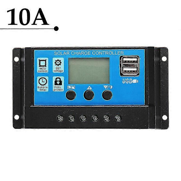 100W 18V solpanel DC/MC4 bil udendørs batterioplader+10A PWM solcellecontroller