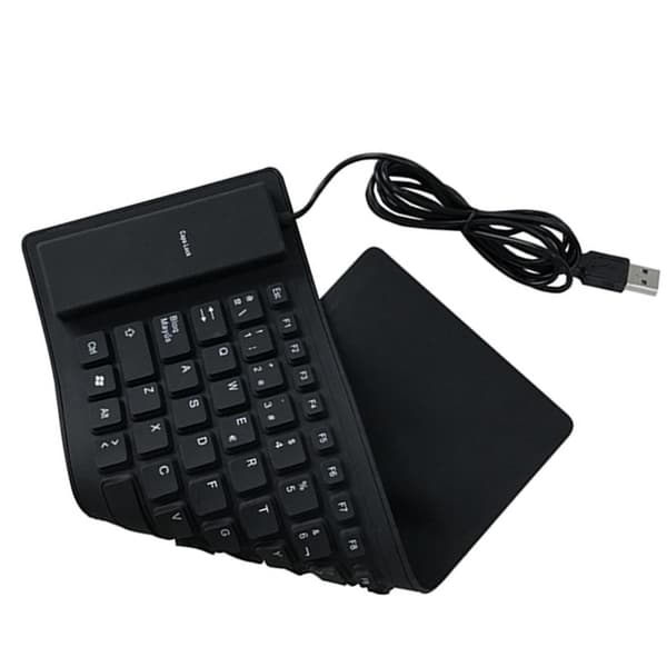 Mini kablet USB-tastatur 84 taster vandtæt til pc-stationær bærbar computer