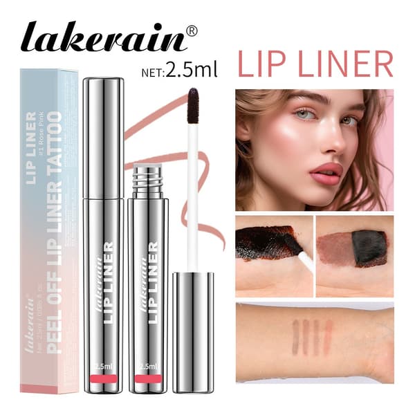 Lakerain Peel-Off Lip Liner Mat Læbeblyant 1#