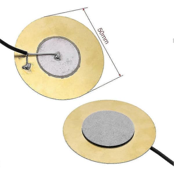 6st 50mm Gitarr Pickup Piezo Transducer Förkopplad Förstärkare Med 6.35mm Utgångsjack