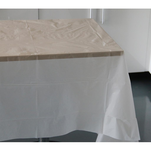 Rektangulær dug til banket, fest, bryllup, beige