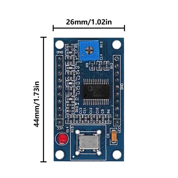 AD9850 DDS Signalgenerator Modul, Præcis 0-40MHz Frekvensjustering til Test af Lydudstyr