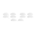 Näsdukar för glasögon silikon transparent 5 par (19 mm)