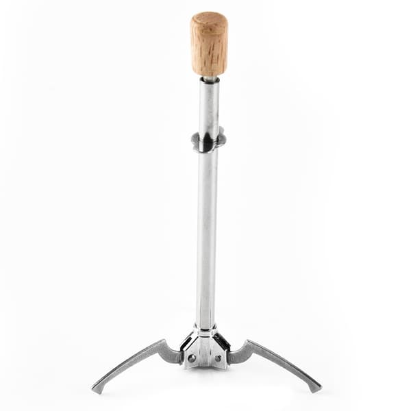 Isbit-/kimchiklemme, rustfritt stål + trehåndtak, 17 cm lang, garantert kvalitet.