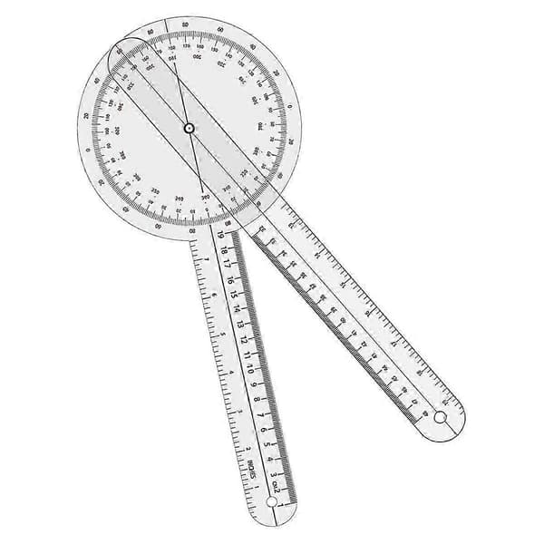 Digital Goniometer 360 Grader, Goniometer Fysioterapi 12 Tommer