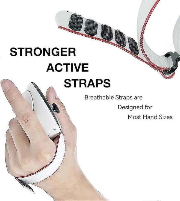 Bundle Batteridæksel Udskiftningssæt Kompatibelt Meta Quest 3 Controller Tilbehør Justerbare Aktive Stropper Spænde Linseklud Joystick Caps