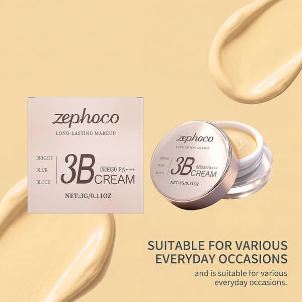 Full Coverage Concealer Cream Makeup, Glatt Concealer Corrector for mørke flekker under øynene/urenheter 1pcs