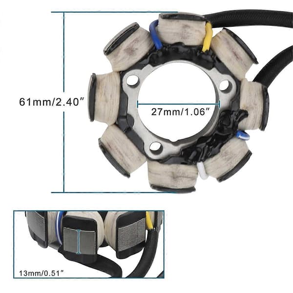 Statorspole til CRF250 CRF250X 2004-2009 Motorcykeldele