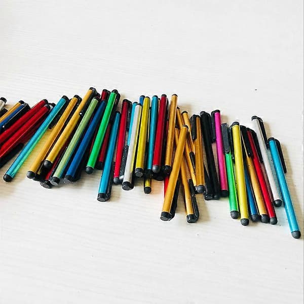 10-pakning Stylus Touchpenner i Metallisk - multifarget