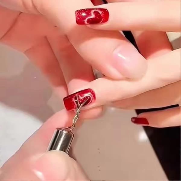 Katøje Negle Magnetisk Magnet Sæt - Hjerteform Effekt Værktøjer Manicure NY