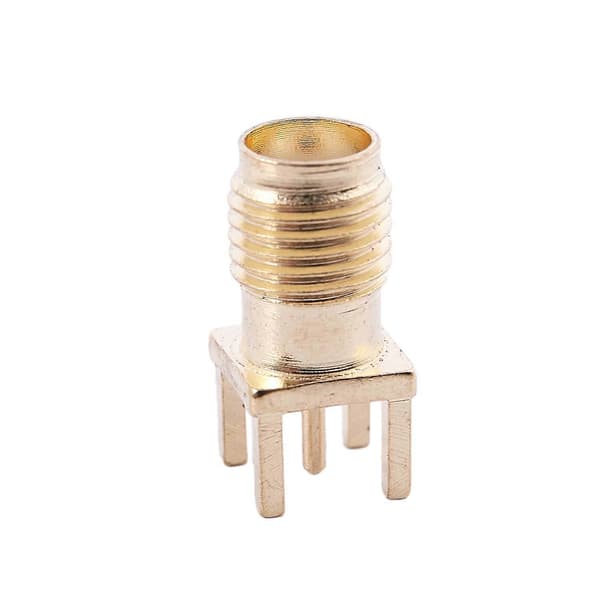 10x SMA honkontakt lödning PCB-montering rak RF-kontakt guld