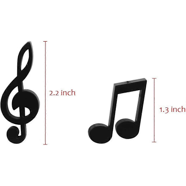 Koristeelliset jääkaappimagneetit, täydelliset jääkaappimagneetit kotiin, toimistoon ja henkilökohtaiseen käyttöön (12 kpl Melody)