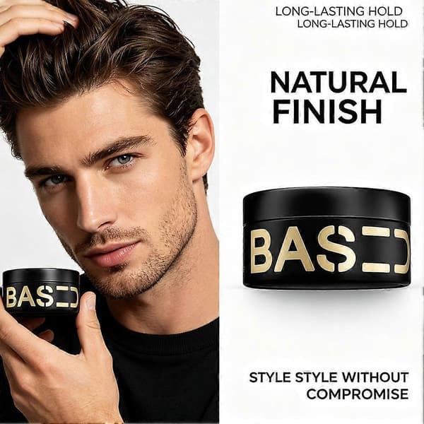 BASED Hårler til mænd, Premium Hårler med stærkt hold, Teksturerende finish Black