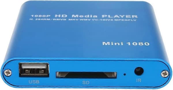 AGPtEK Mini 1080P Full HD Digital Media Player - MKV/ RM-SD/ USB HDD-HDMI