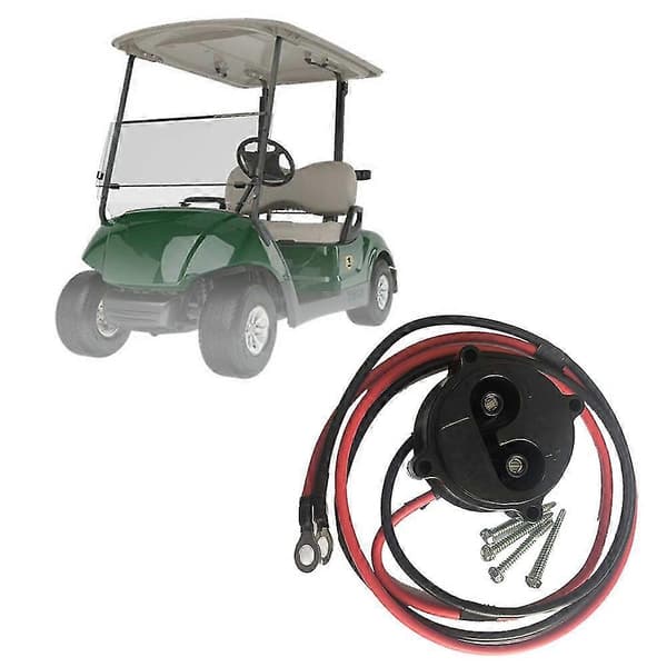 Golfvogn Mac Dc-opladerbeholder med ledninger til Yamaha Electric