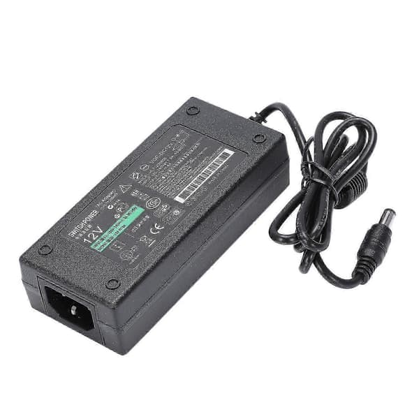 72 Watt 12V 6A 5.5 * 2.5 mm AC/DC Strømforsyningsadapter egnet for LED-lys og sikkerhetskamera systemer