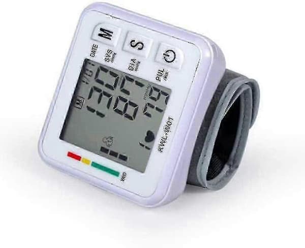 Blodtryksmåler, med justerbart armbånd og LCD-display 2024-ny
