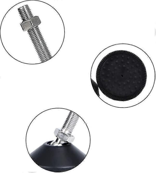 4-pack Justerbara Ben M8x50 Möbeljusteringsskruvar Justerbara Möbelben Universal Silikon