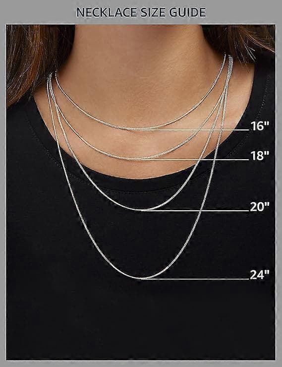 Amazon Collection Polert Sterling Sølv Oval Medaljong, 18\"