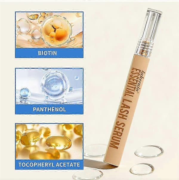 2 stk Essential Lash Serum, lengre øyevipper, vippe-forsterker med biotin og aminosyrer