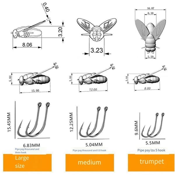 Brun Bionic Flugfiskebete, Lockbete Bionic Flugfiskebete med Insektslockbete