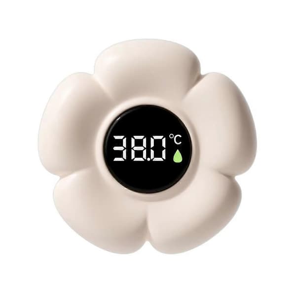 Baby Sikkerhet Digitalt Badetermometer med Digital Skjerm, Blomsterformet Termometer White