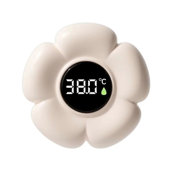 Babysäkerhet Digital Badtermometer med Digital Display, Blomformad Termometer White