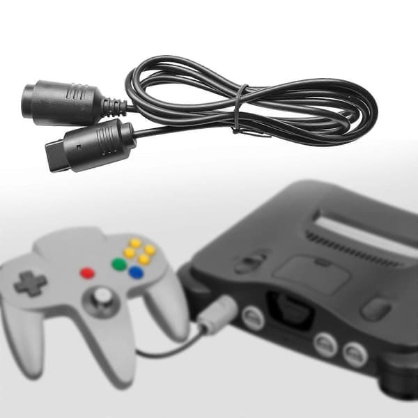 N64 Forlengelseskabel Solid for N64 Kontroller Erstatning N64 Forlengelsessnor