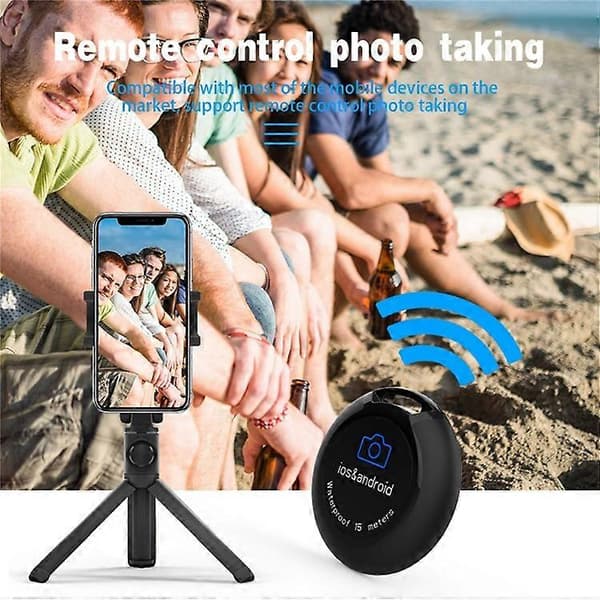 SHELLBOX Trådlös Bluetooth Selfie-kontroll IP68 Vattentät Fotofjärrkontroll Kompatibel med IOS Android-enheter