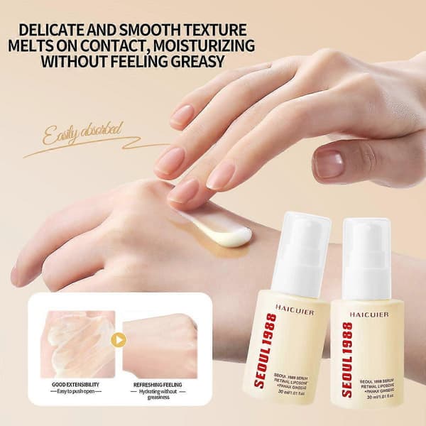 Anti-Aging Serum, Elasticitet & Återfuktande Ansiktsessens (30ml)