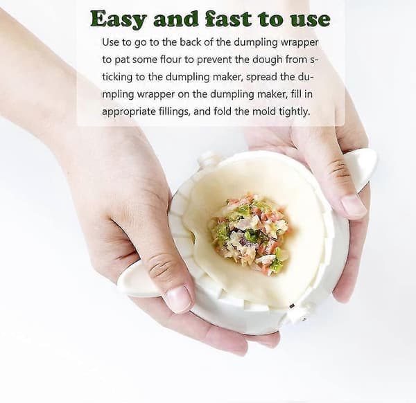 Dumpling Maker, Dumplingform, Dumplingmaskin, Dumpling Maker, Dumplingmaskin, Dumpling Kjøkkenverktøy, Empanadaform, Dumplingpresse, Dumpling Mak