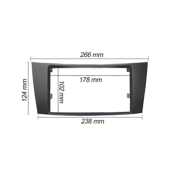 2din Bilradio Fascia För 2001-2009 E Klass W211 Klass C219 Cd Trim Panel Stereo Dash Kit Face Plat