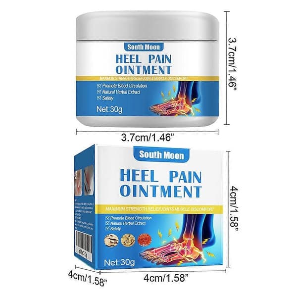 Fot smertelindring krem rask absorberende hæl smerte krem rask lindring hæl smerte salve for ankelledd 2pcs