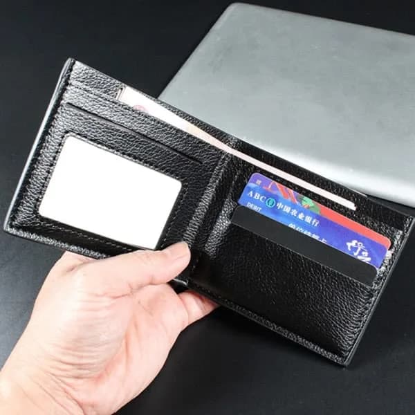 Miesten nahkalompakko - Musta