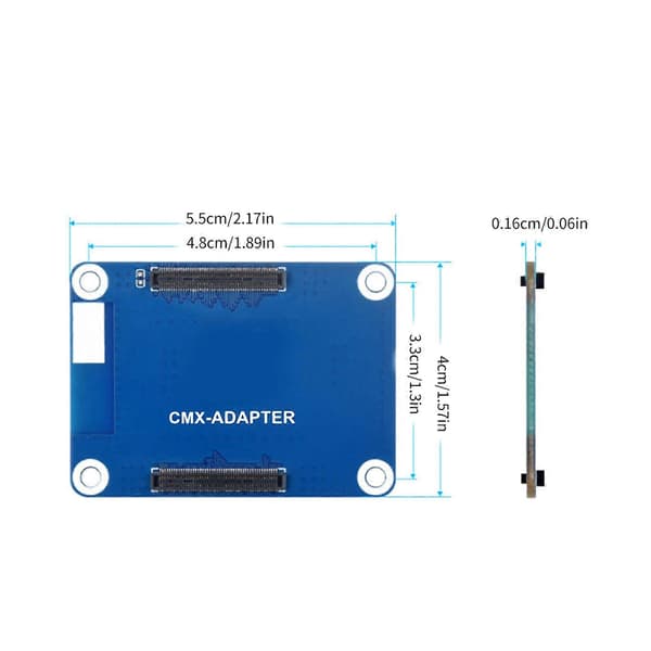 Compute Module 4 for RPi CM4 Kompatible Grensesnitt Beskytter Forlenger Koblingslevetiden