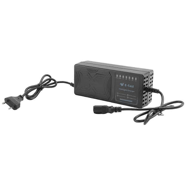 60V 20AH Elektrisk kjøretøylader 7 Lysdisplay Strømdisplay Strømlekkasjebeskyttelse/Full puls EU-plugg