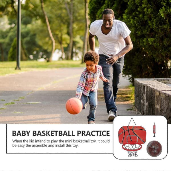 1 set hängande basketkorg med minibasketboll för hem, kontor, sovrum