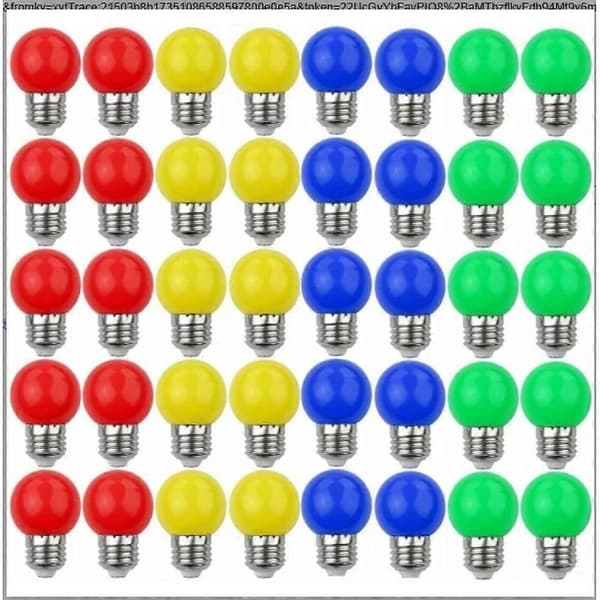 LED-lamput E27, Sekavärit, Punainen Keltainen Sininen Vihreä