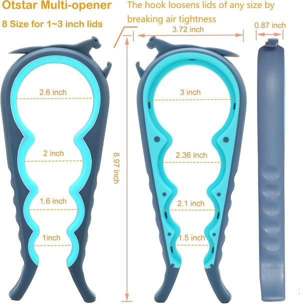 Boksåpner/flaskeåpner/åpner for bokser med ringflik, egnet for de med svake hender, leddgikt og eldre.