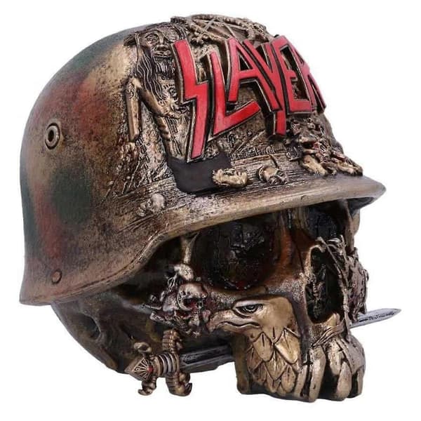 Slayer Eagle Hjelm Hodeskalle Logo Pynteboks, skrivebordsdekorasjon