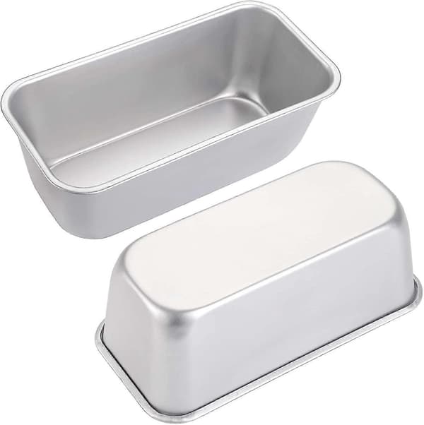4-pakning brødform, 16 x 10 x 8,3 cm rektangulær non-stick aluminium bakeform