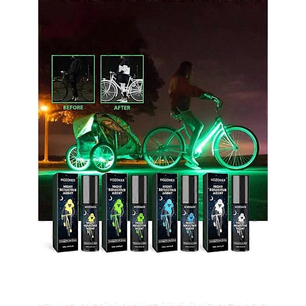 Nattlig bil reflekterande spray varning säkerhet antikollision reflekterande vit