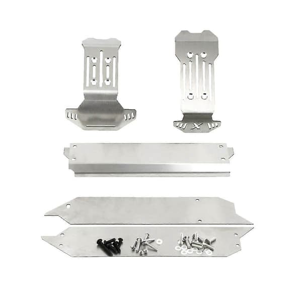 Til 1/10 V2.0 Udvidet Rustfrit Stål Opgraderinger Chassis Armor Armor Forsvar